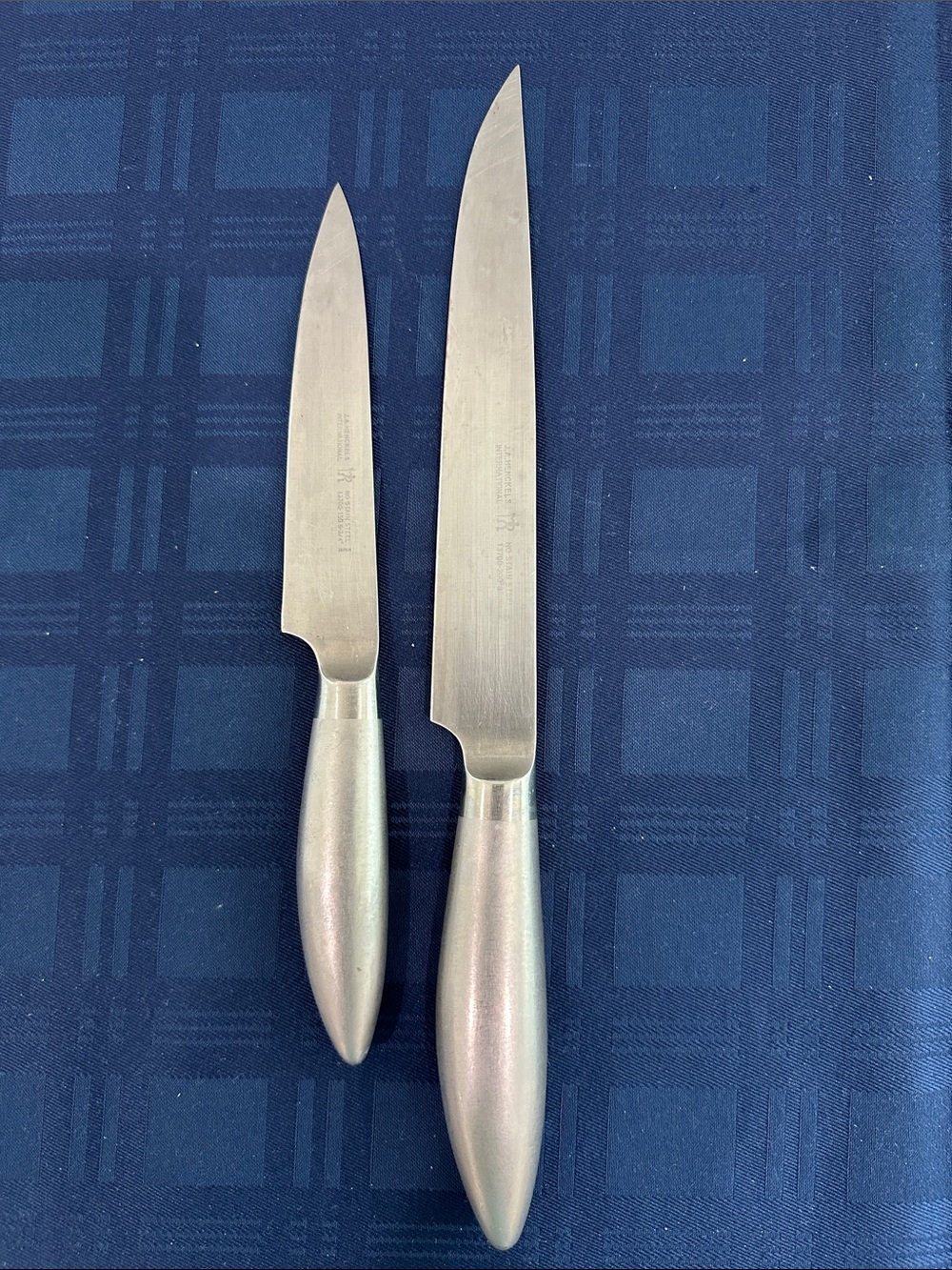 J A Henckels’s    Pair of Stainless Steel Kitchen Knife Set 8 & 5 3/4 inch